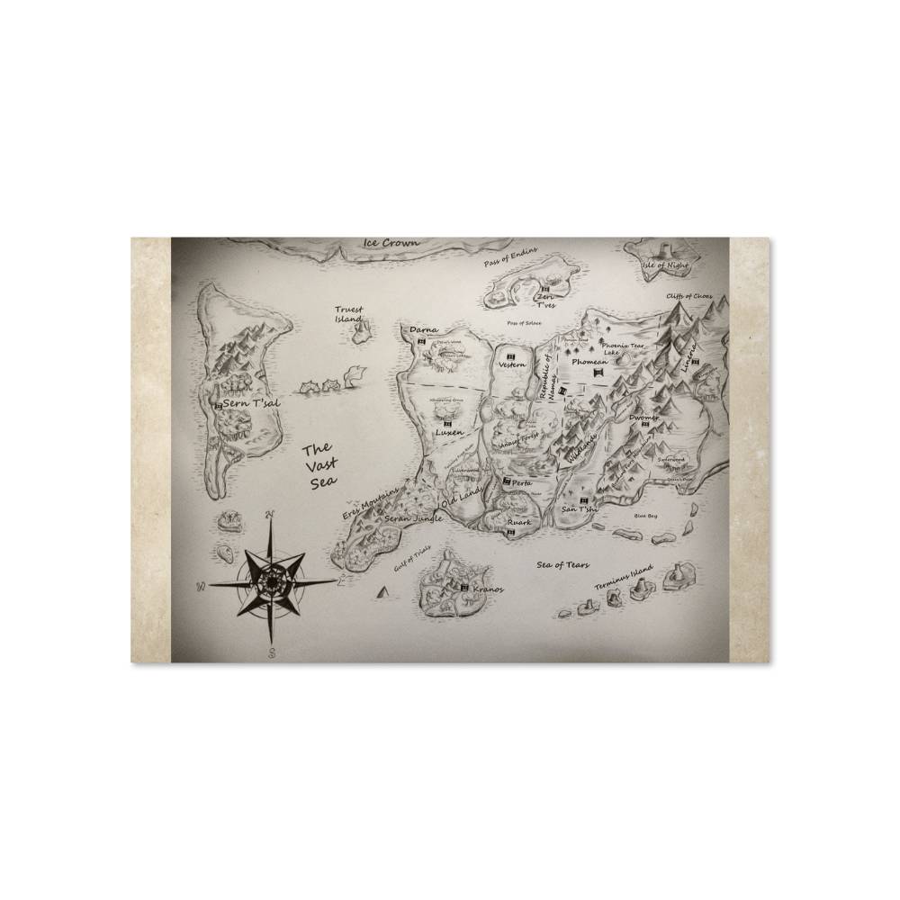 Avern Map Poster