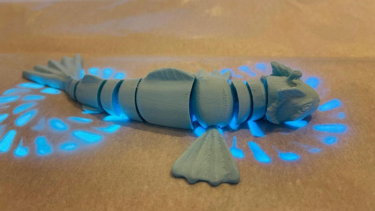 Blue Sea Beast Flexible Toy, From the sea Beast, Fidget Toy