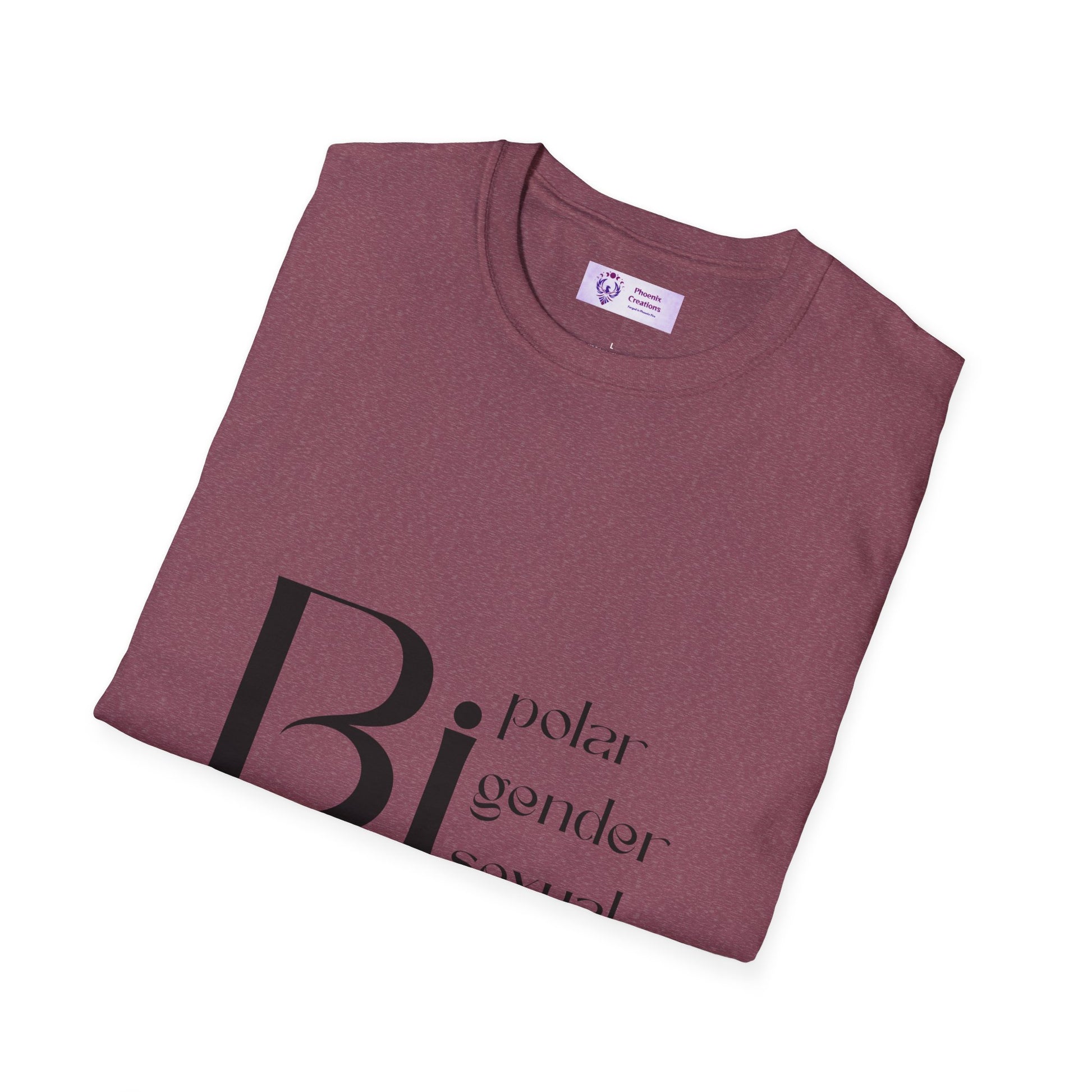 Bi Pride Unisex T-Shirt | Gender Neutral Apparel, LGBTQ+ Support, Everyday Wear, Pride Month, Gift Idea