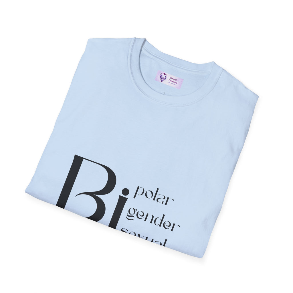 Bi Pride Unisex T-Shirt | Gender Neutral Apparel, LGBTQ+ Support, Everyday Wear, Pride Month, Gift Idea
