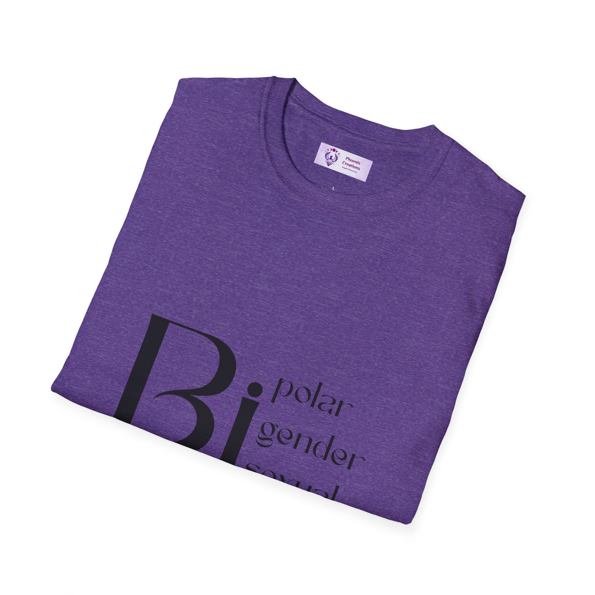Bi Pride Unisex T-Shirt | Gender Neutral Apparel, LGBTQ+ Support, Everyday Wear, Pride Month, Gift Idea
