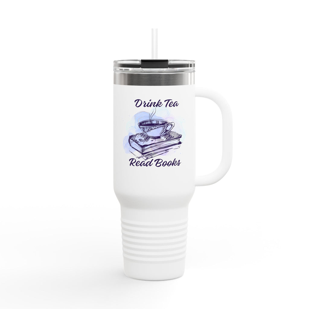 Cozy Reader Insulated Travel Mug | 40oz | Perfect for Tea & Coffee Lovers | Gift for Book Lovers | Travel Companion | Reading Accessory