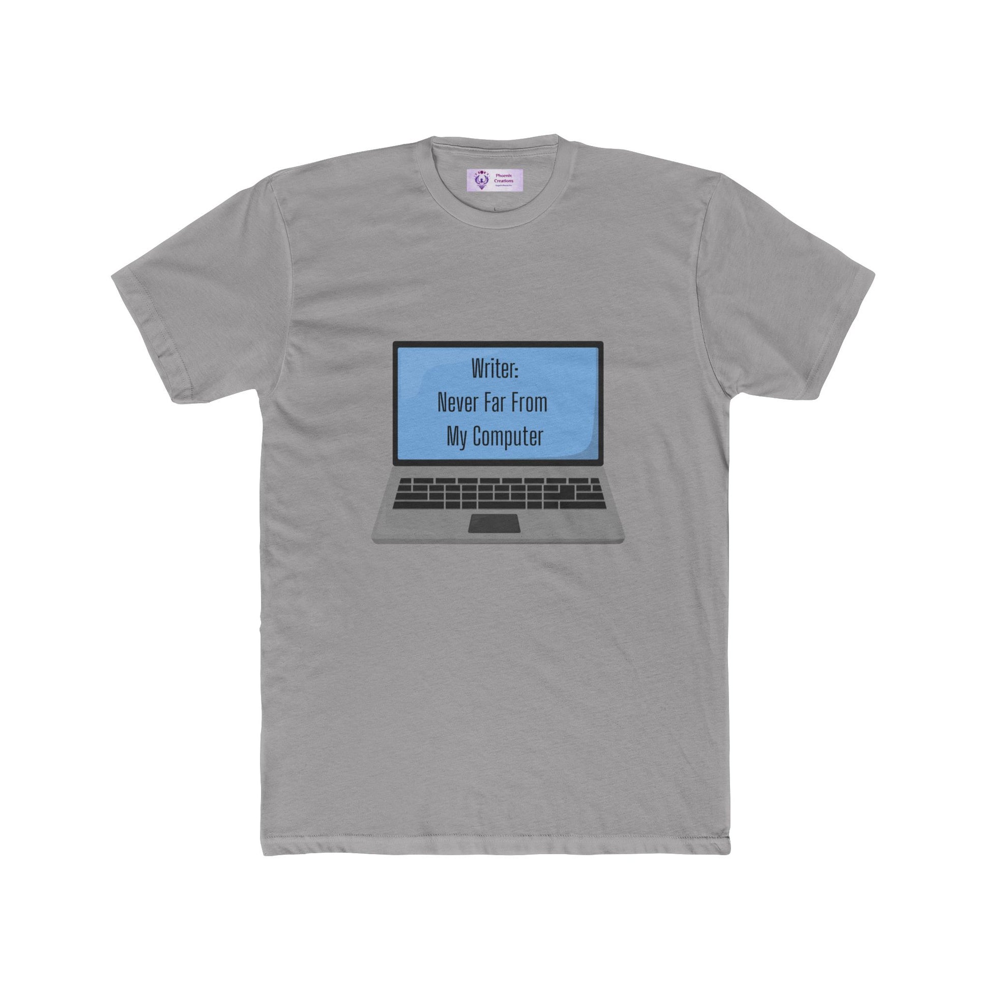 Writer Quote Unisex Cotton Crew Tee, Creative Gift, Literary Humor Shirt, Personalized Writer's Apparel, Comfortable Everyday Tee