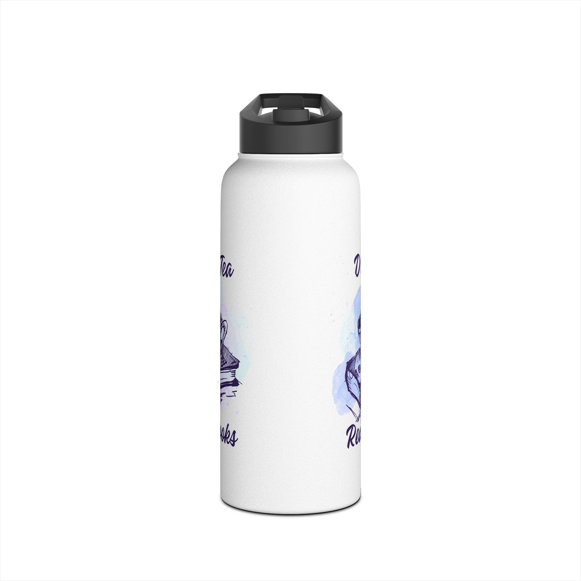 Literary Coffee and Tea Water Bottle - Perfect for Book Lovers, Gift for Readers, Travel Mug, Stainless Steel, Hydration on the Go