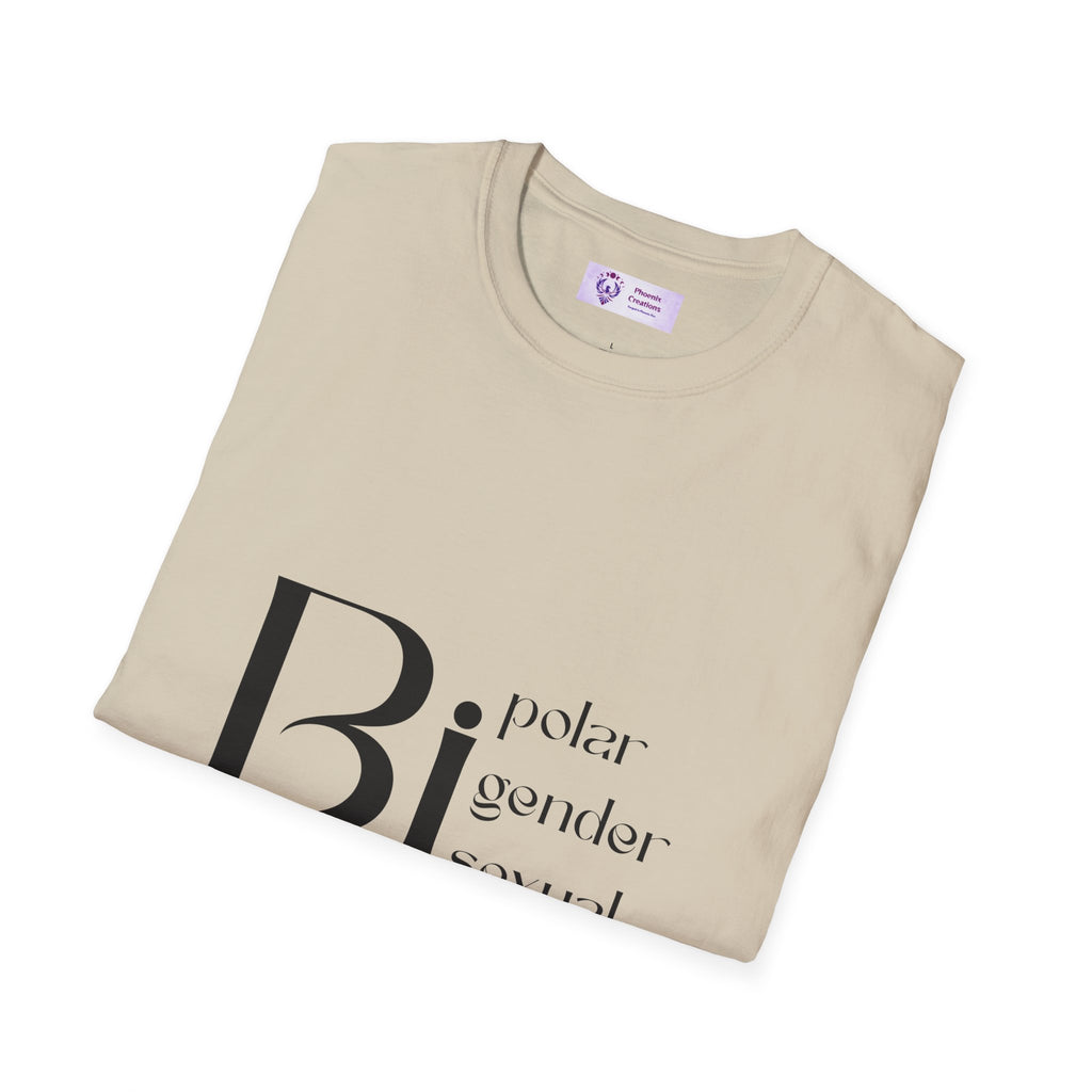 Bi Pride Unisex T-Shirt | Gender Neutral Apparel, LGBTQ+ Support, Everyday Wear, Pride Month, Gift Idea