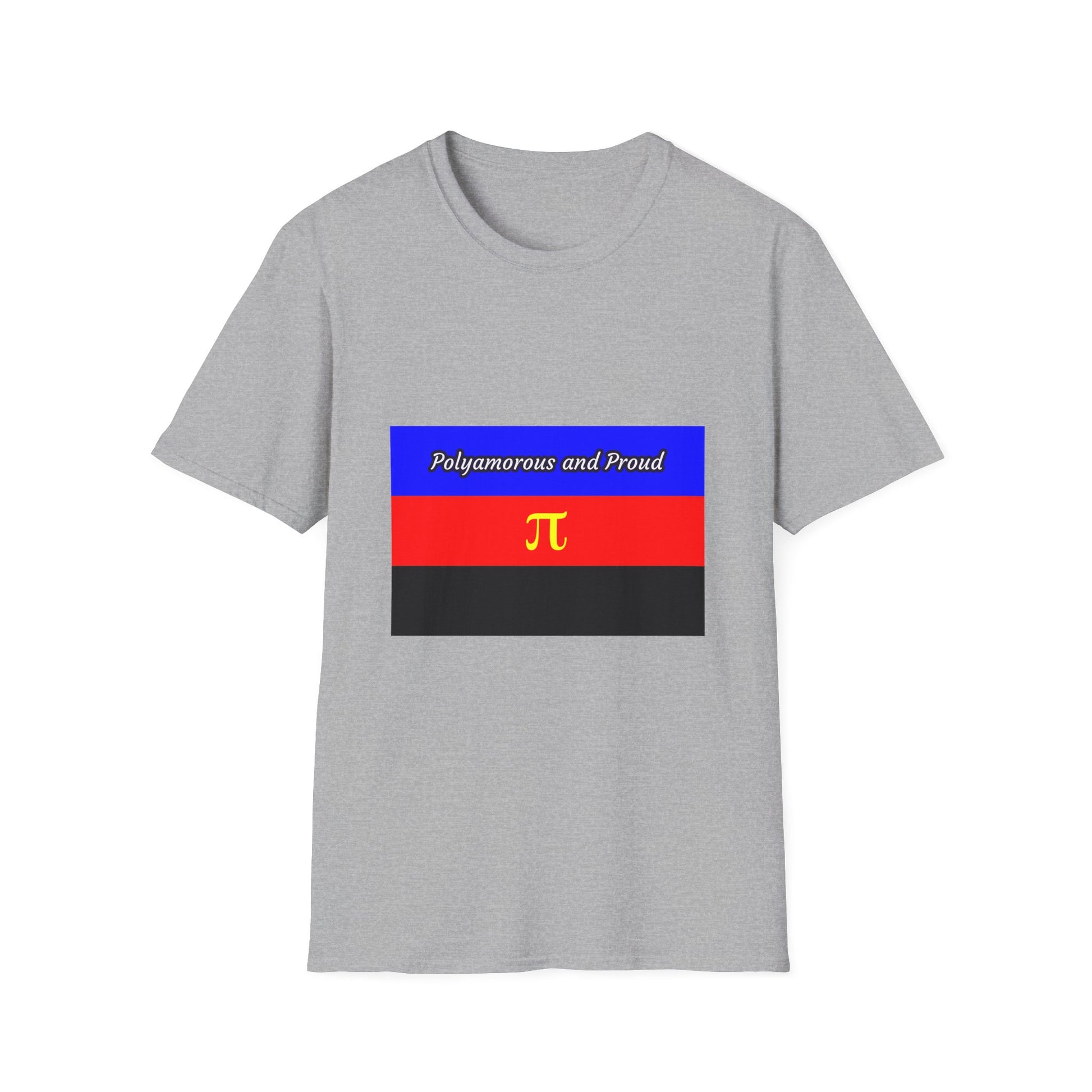 Polyamorous Pride T-Shirt, Unisex Tee for LGBTQ+, Casual Wear, Friendship Gift, Pride Month Apparel, Festival Shirt