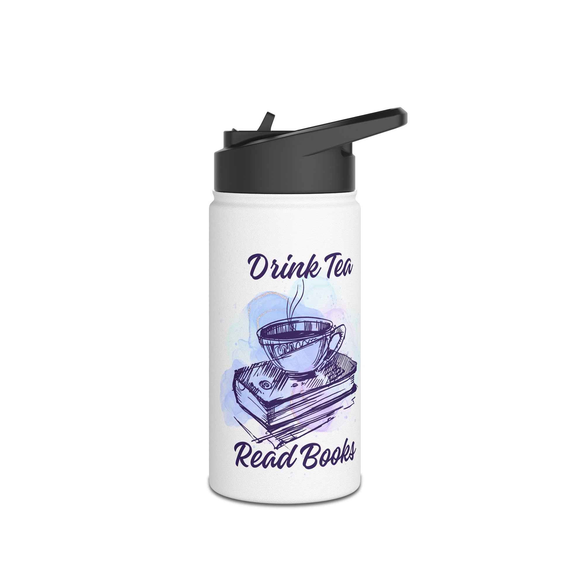 Literary Coffee and Tea Water Bottle - Perfect for Book Lovers, Gift for Readers, Travel Mug, Stainless Steel, Hydration on the Go