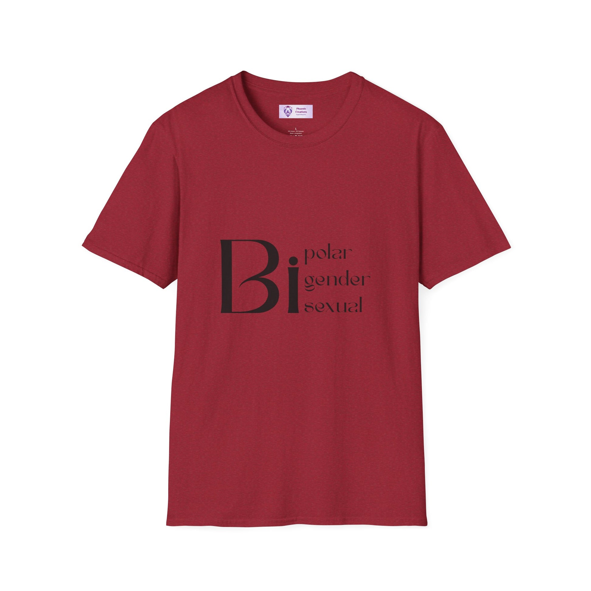 Bi Pride Unisex T-Shirt | Gender Neutral Apparel, LGBTQ+ Support, Everyday Wear, Pride Month, Gift Idea