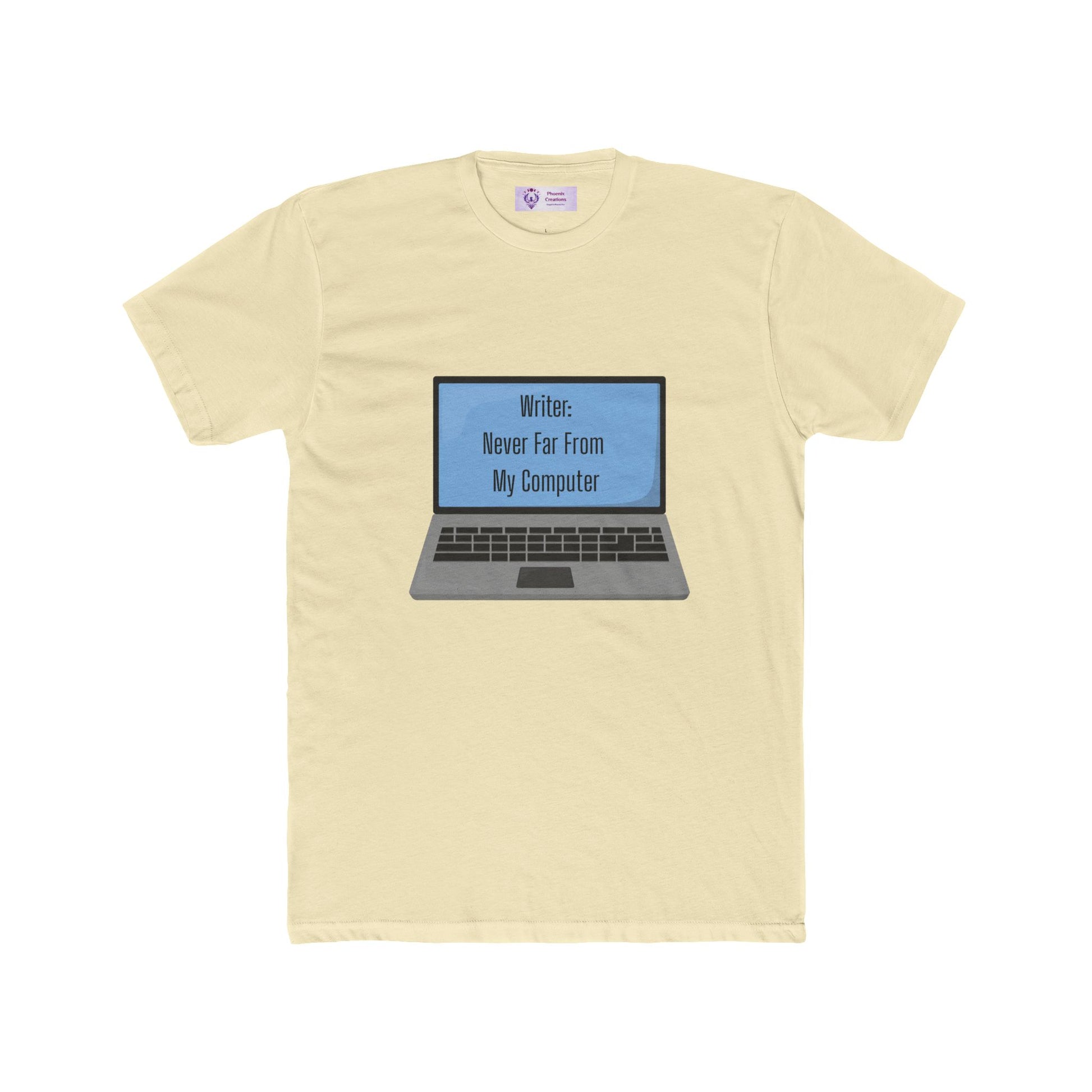 Writer Quote Unisex Cotton Crew Tee, Creative Gift, Literary Humor Shirt, Personalized Writer's Apparel, Comfortable Everyday Tee