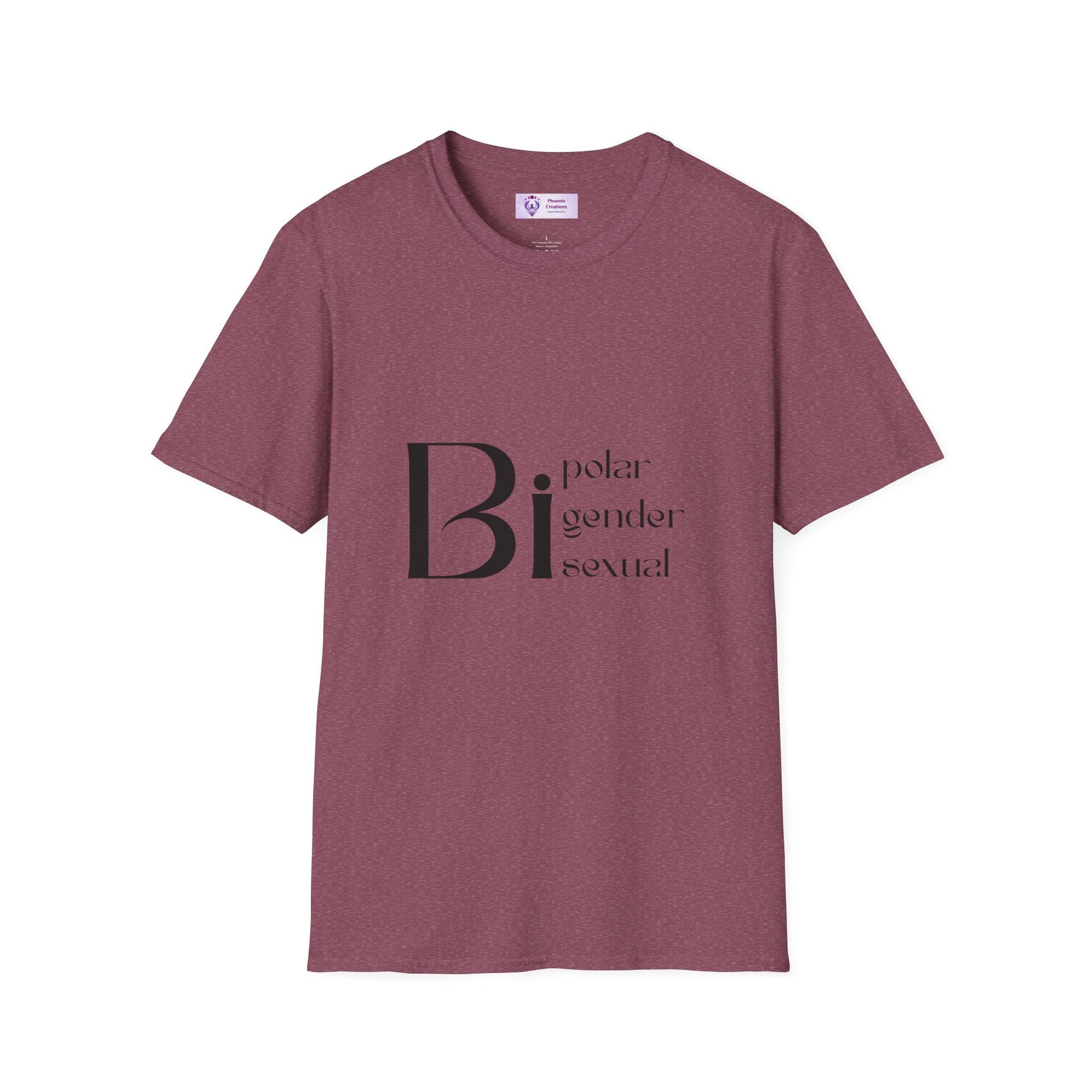 Bi Pride Unisex T-Shirt | Gender Neutral Apparel, LGBTQ+ Support, Everyday Wear, Pride Month, Gift Idea