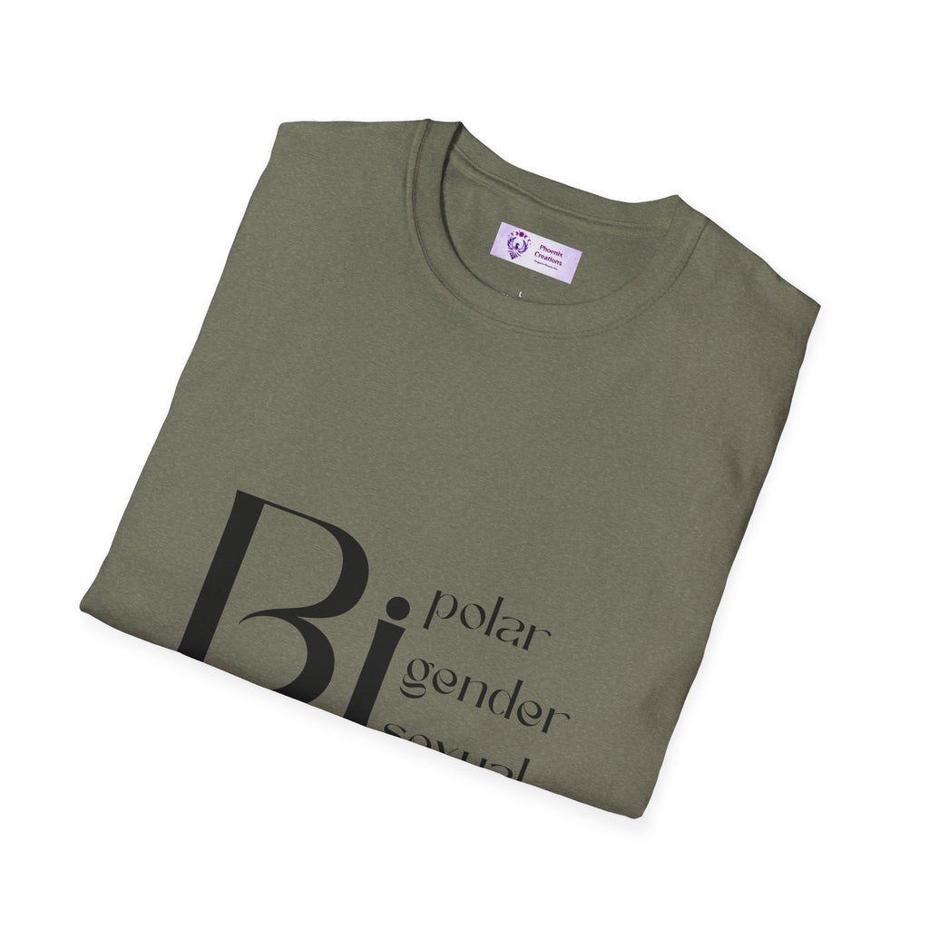Bi Pride Unisex T-Shirt | Gender Neutral Apparel, LGBTQ+ Support, Everyday Wear, Pride Month, Gift Idea