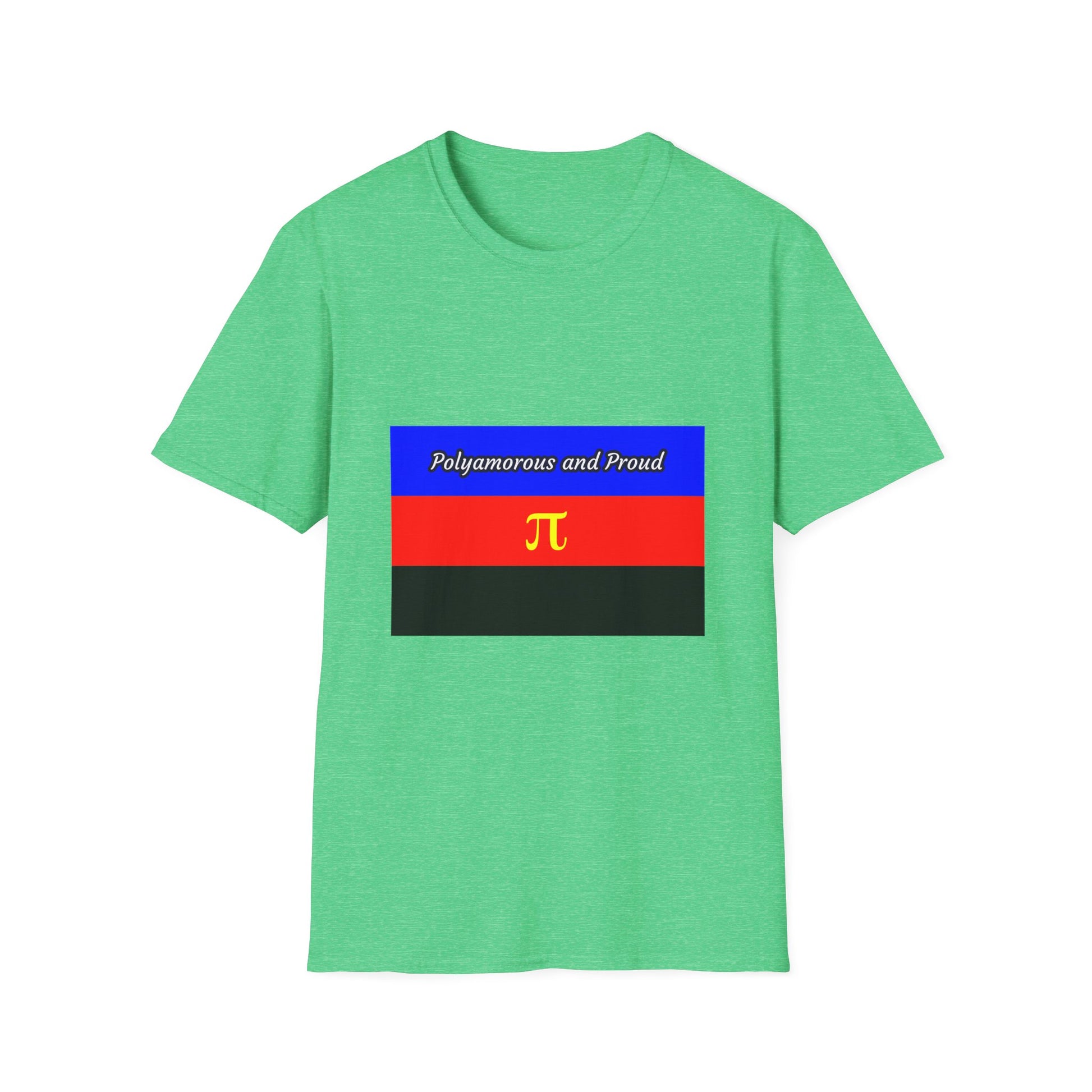 Polyamorous Pride T-Shirt, Unisex Tee for LGBTQ+, Casual Wear, Friendship Gift, Pride Month Apparel, Festival Shirt