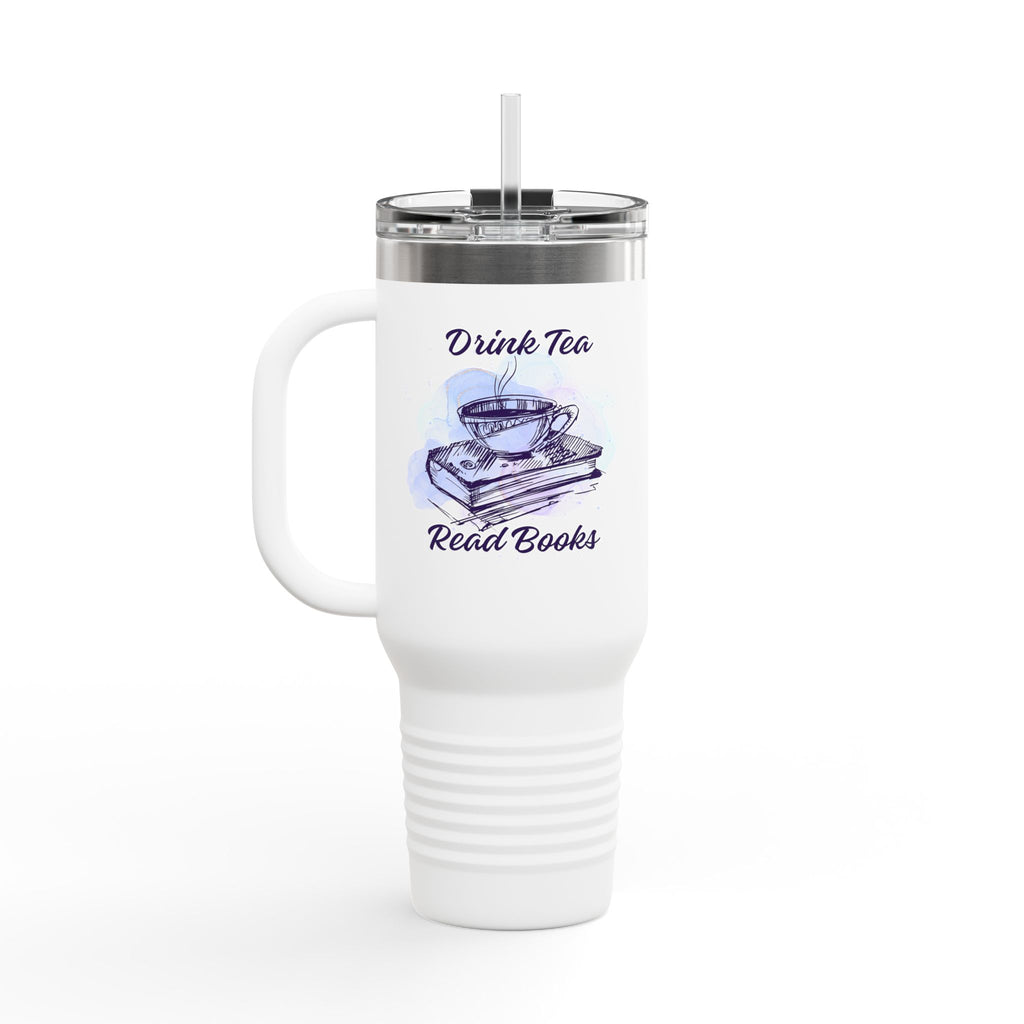 Cozy Reader Insulated Travel Mug | 40oz | Perfect for Tea & Coffee Lovers | Gift for Book Lovers | Travel Companion | Reading Accessory