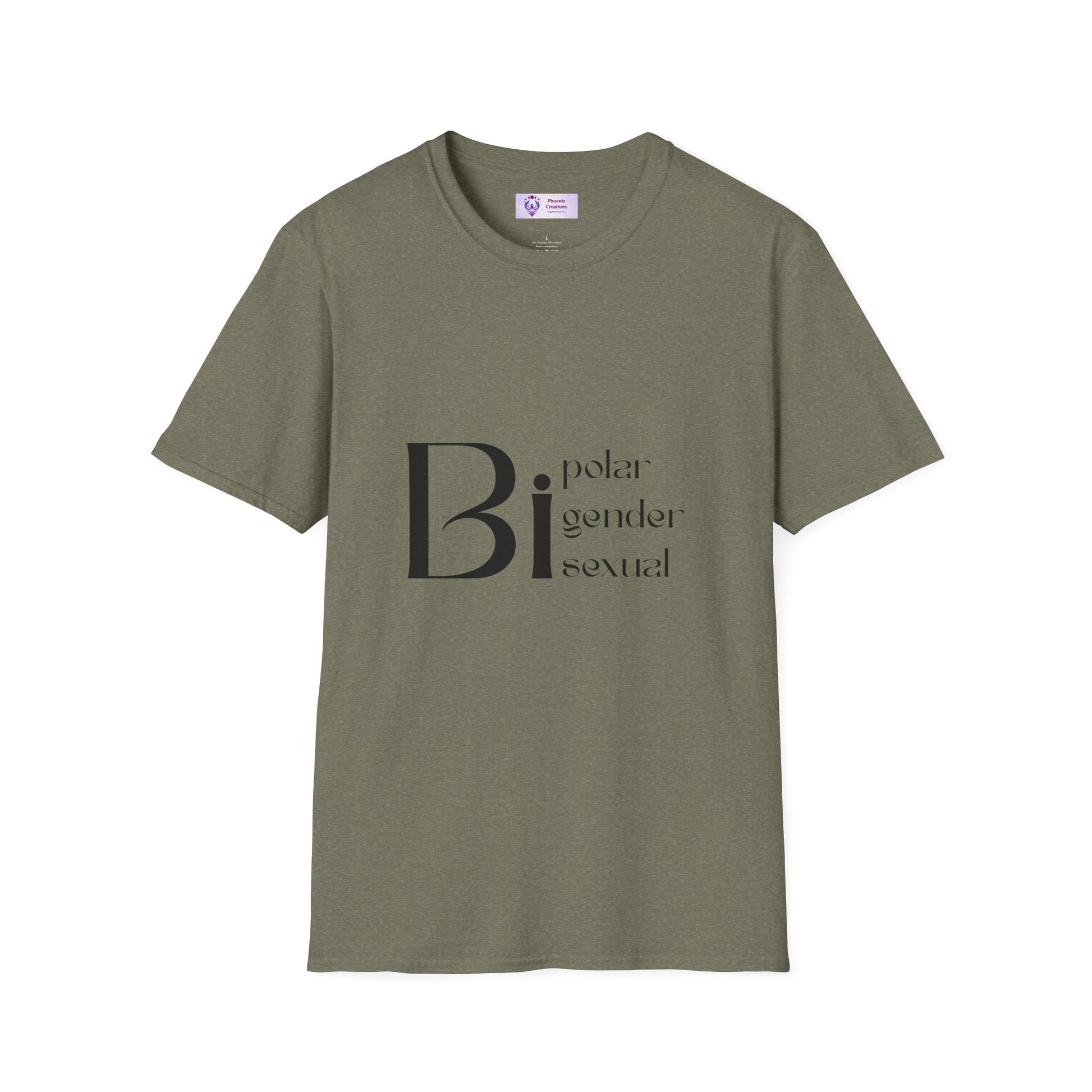 Bi Pride Unisex T-Shirt | Gender Neutral Apparel, LGBTQ+ Support, Everyday Wear, Pride Month, Gift Idea