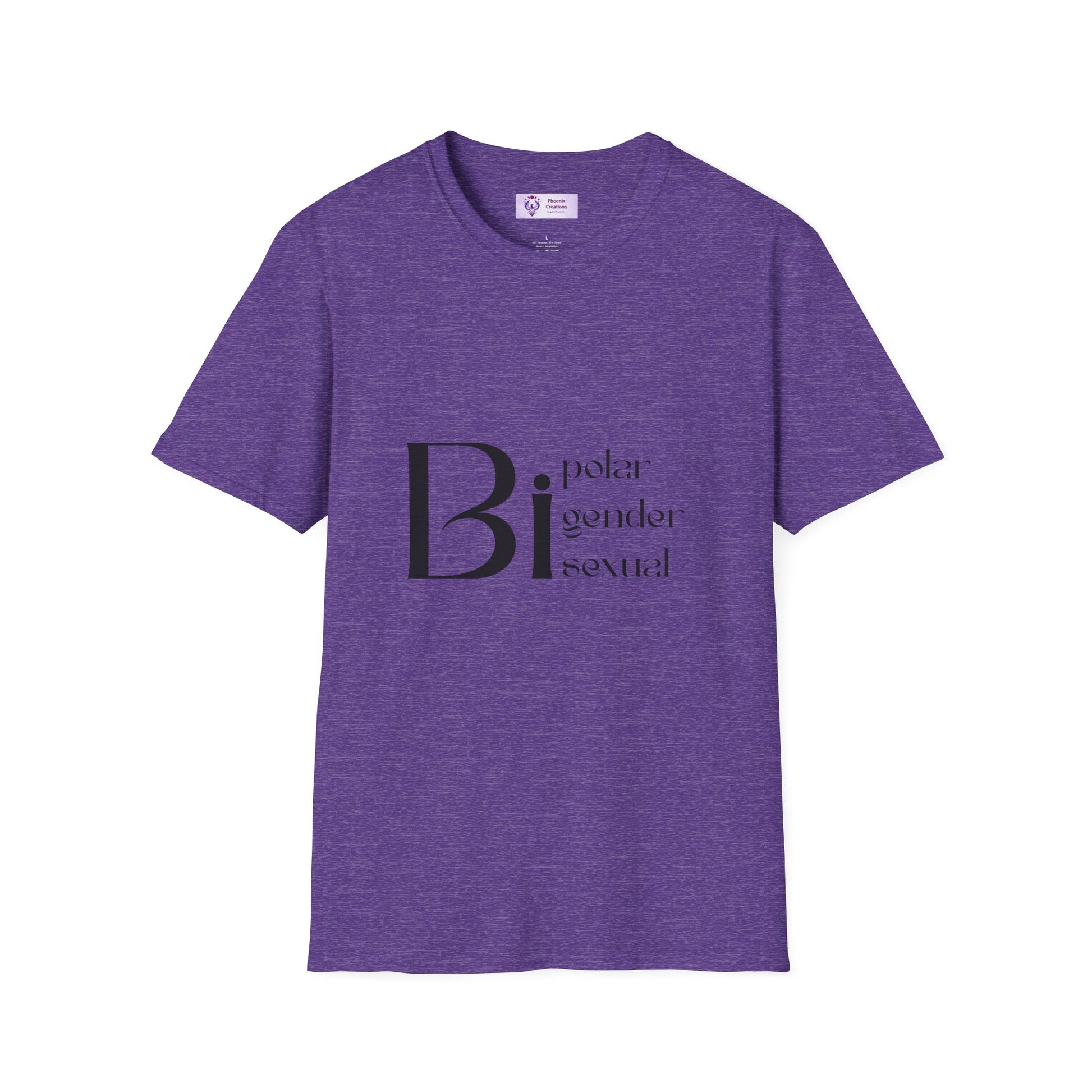 Bi Pride Unisex T-Shirt | Gender Neutral Apparel, LGBTQ+ Support, Everyday Wear, Pride Month, Gift Idea