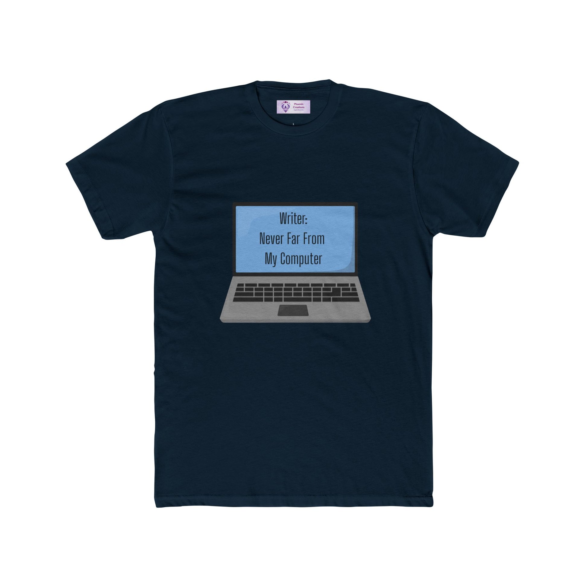 Writer Quote Unisex Cotton Crew Tee, Creative Gift, Literary Humor Shirt, Personalized Writer's Apparel, Comfortable Everyday Tee