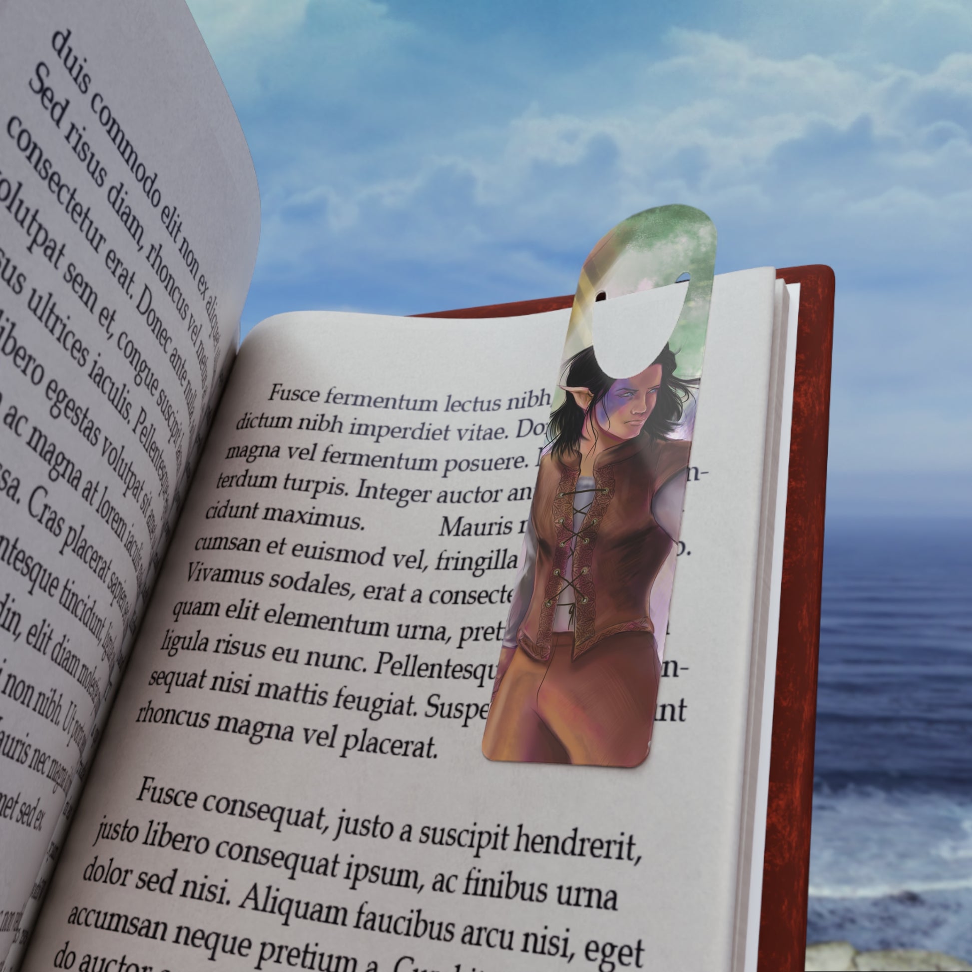 Fantasy-Inspired Bookmark, Elf Character Bookmark, Book Lover Gift, Reading Accessory, Literary Decor, Bookish Gift
