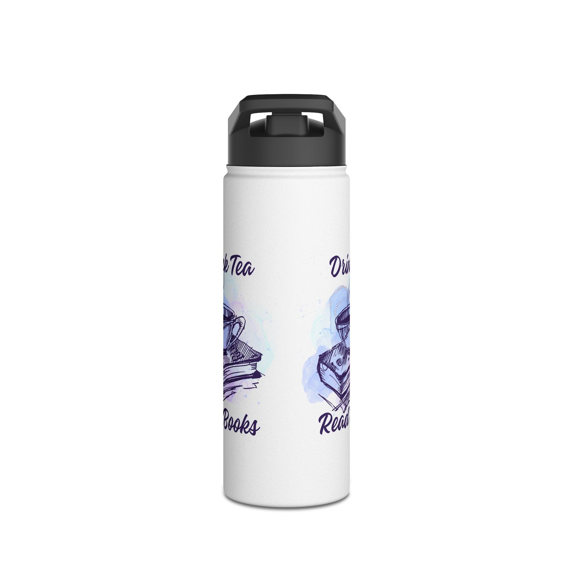Literary Coffee and Tea Water Bottle - Perfect for Book Lovers, Gift for Readers, Travel Mug, Stainless Steel, Hydration on the Go