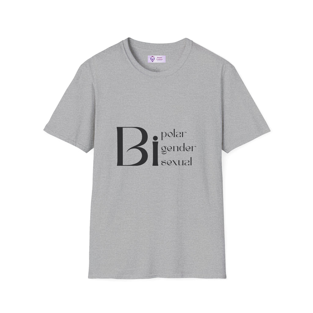Bi Pride Unisex T-Shirt | Gender Neutral Apparel, LGBTQ+ Support, Everyday Wear, Pride Month, Gift Idea