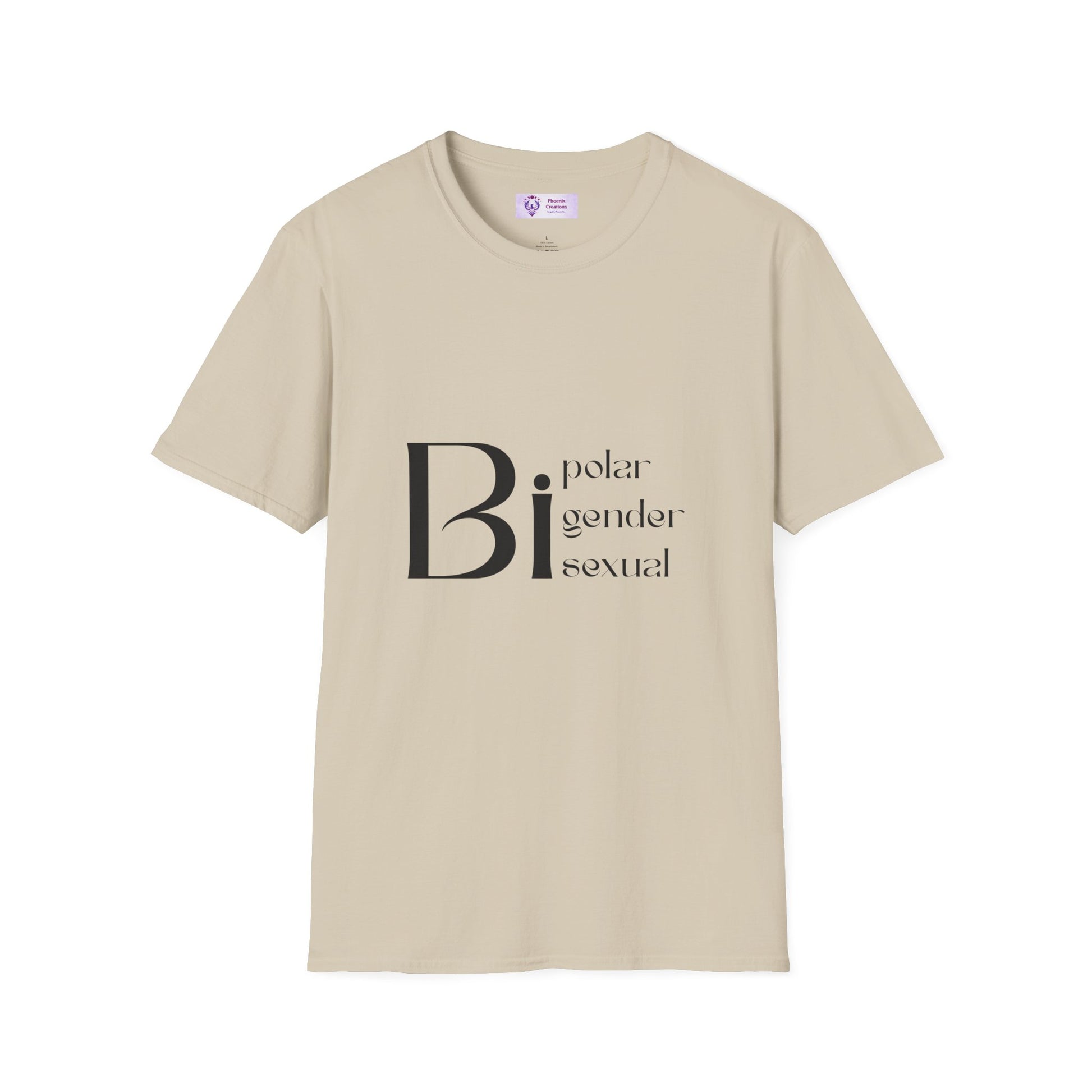 Bi Pride Unisex T-Shirt | Gender Neutral Apparel, LGBTQ+ Support, Everyday Wear, Pride Month, Gift Idea