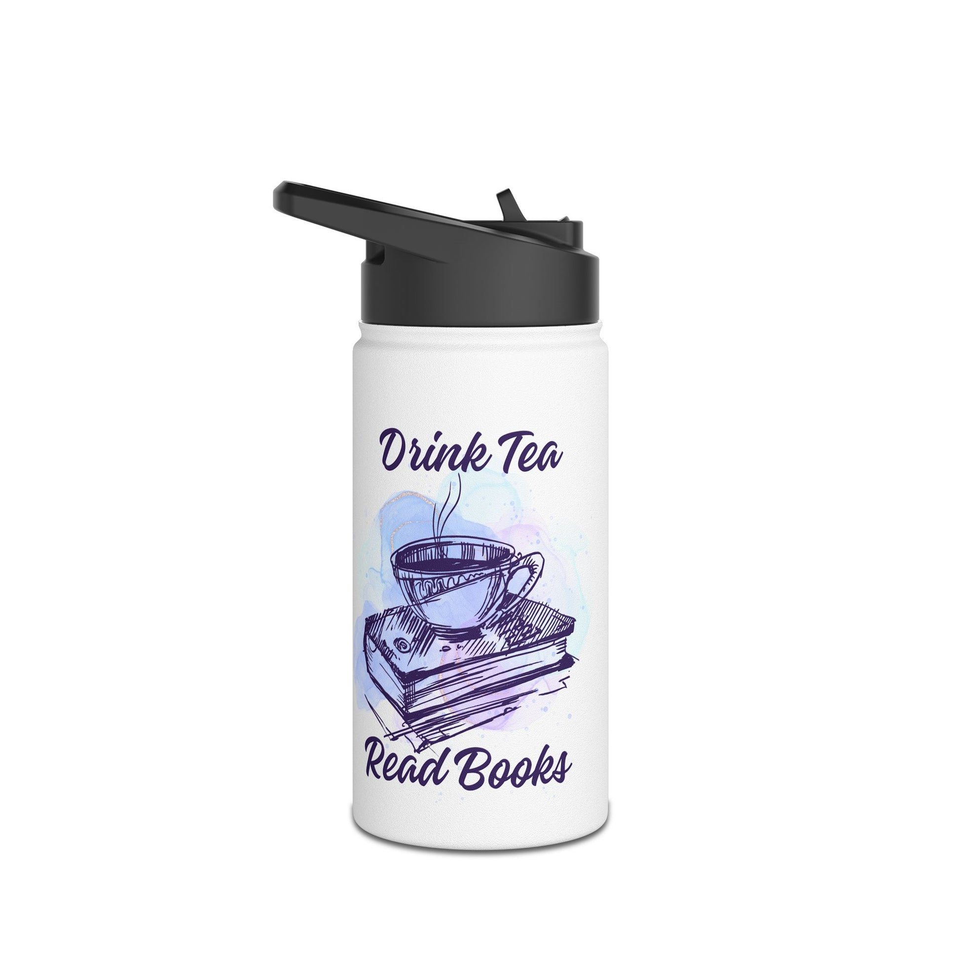 Literary Coffee and Tea Water Bottle - Perfect for Book Lovers, Gift for Readers, Travel Mug, Stainless Steel, Hydration on the Go