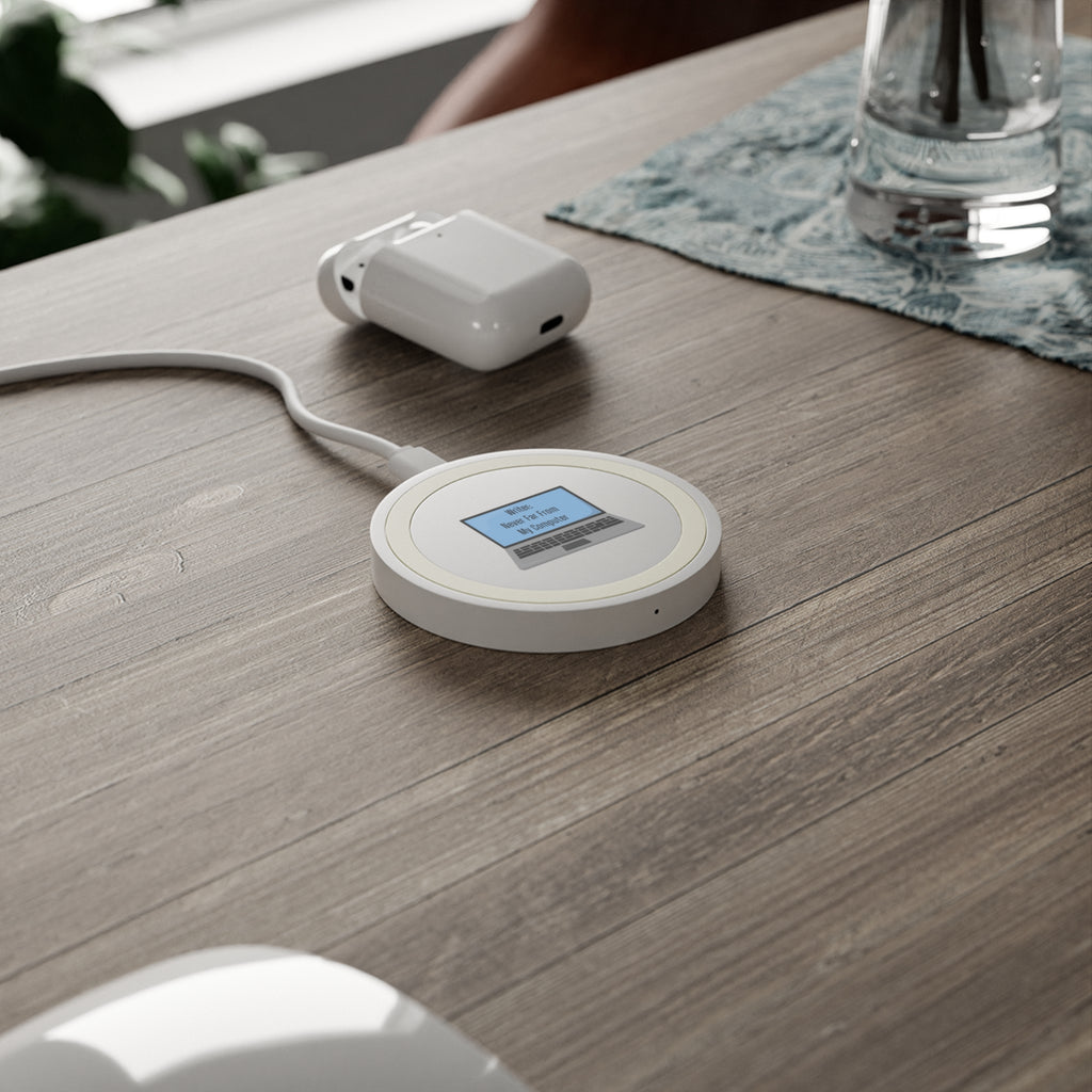 Wireless Charging Pad for Writers, Desk Organizer Decor, Tech Gift, Office Essentials, Laptop Lover Accessory