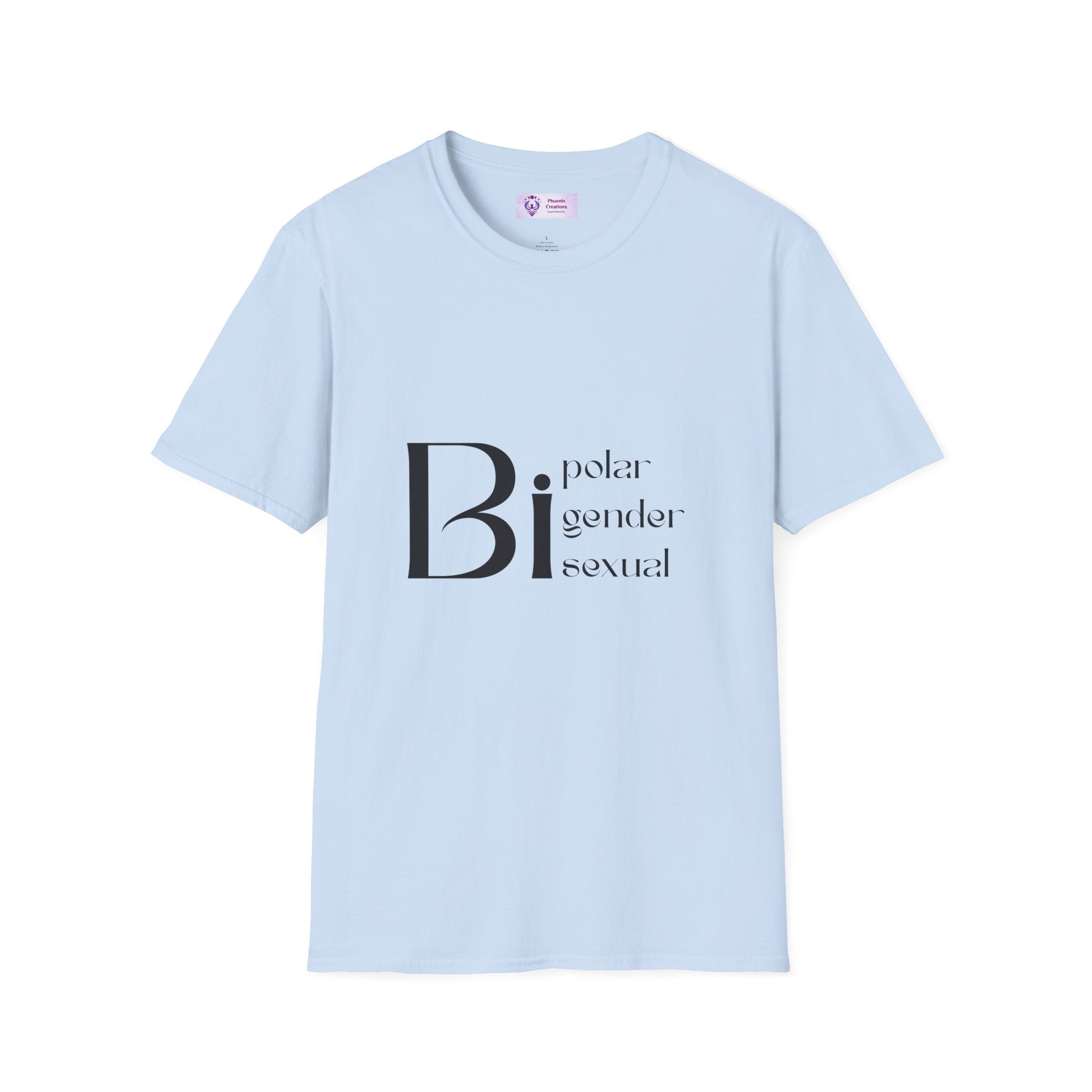 Bi Pride Unisex T-Shirt | Gender Neutral Apparel, LGBTQ+ Support, Everyday Wear, Pride Month, Gift Idea