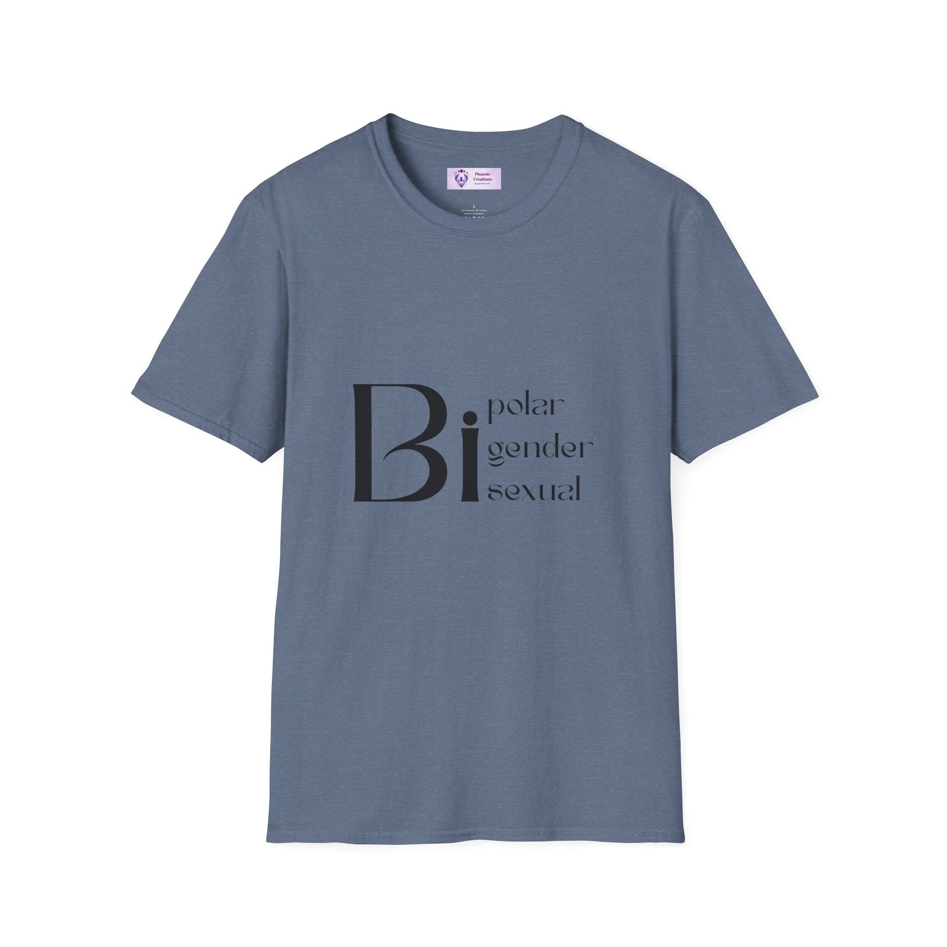 Bi Pride Unisex T-Shirt | Gender Neutral Apparel, LGBTQ+ Support, Everyday Wear, Pride Month, Gift Idea