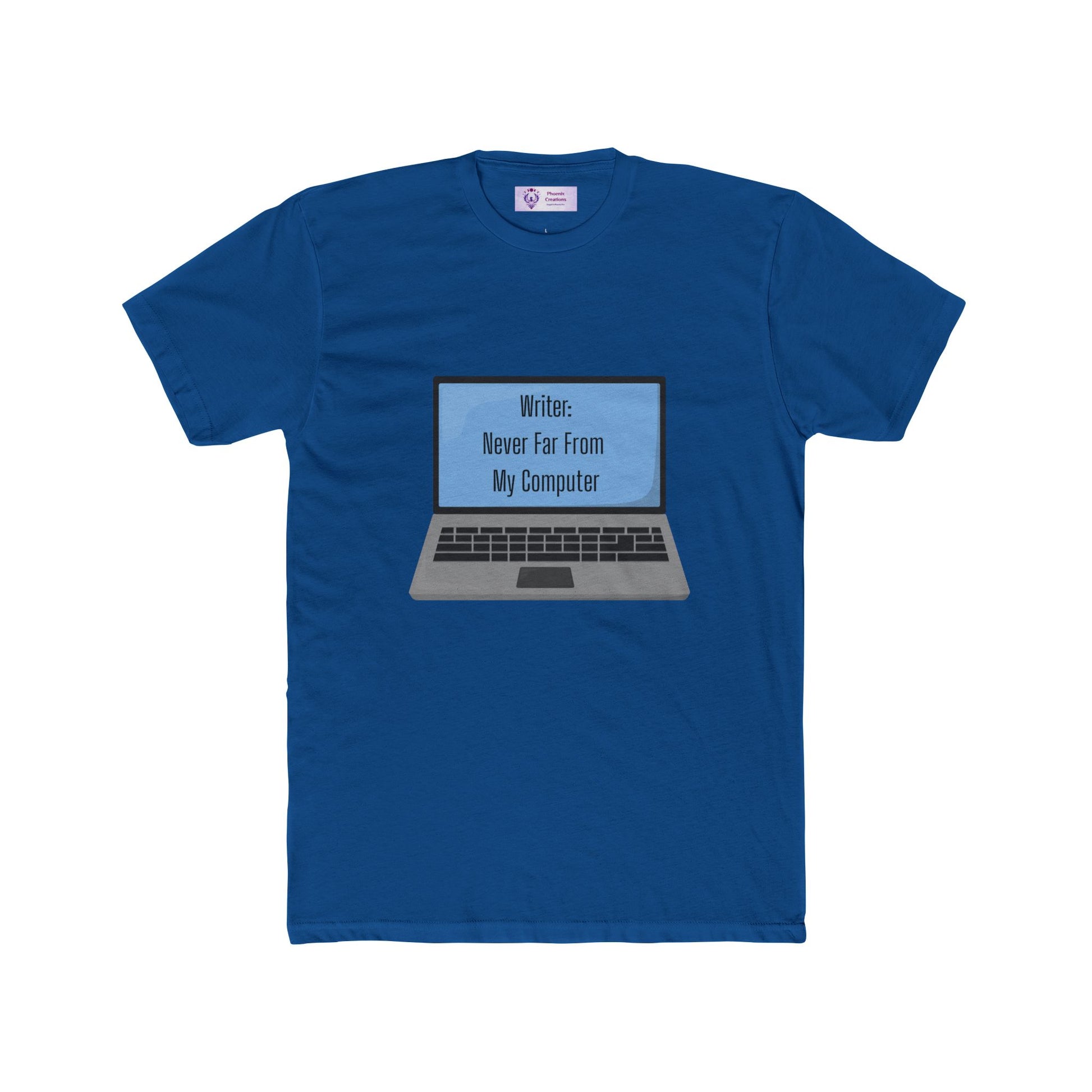 Writer Quote Unisex Cotton Crew Tee, Creative Gift, Literary Humor Shirt, Personalized Writer's Apparel, Comfortable Everyday Tee
