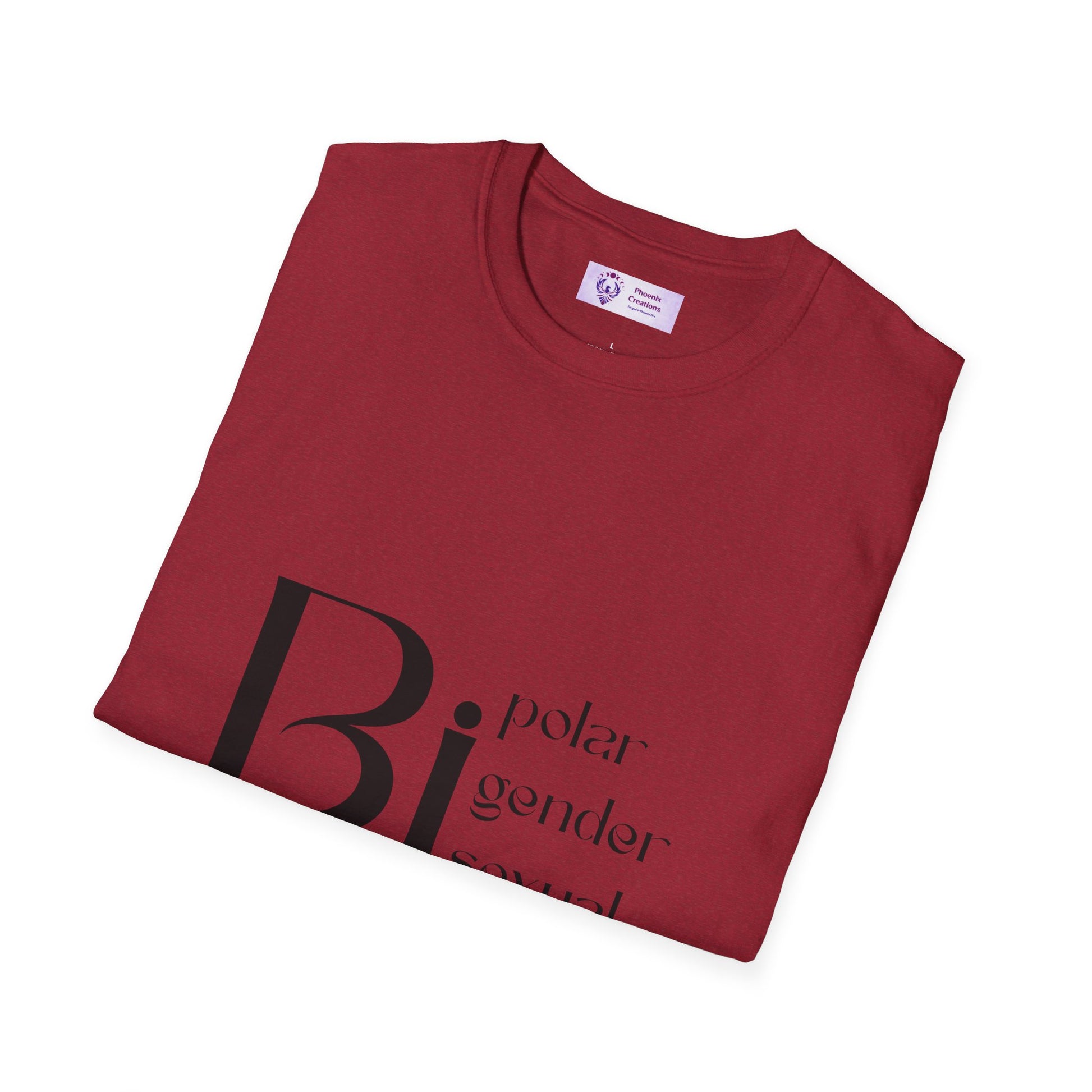 Bi Pride Unisex T-Shirt | Gender Neutral Apparel, LGBTQ+ Support, Everyday Wear, Pride Month, Gift Idea