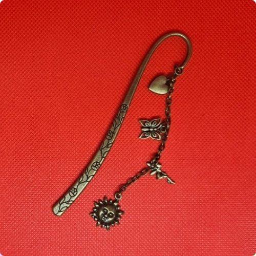 Fun Floral Metal Bookmark