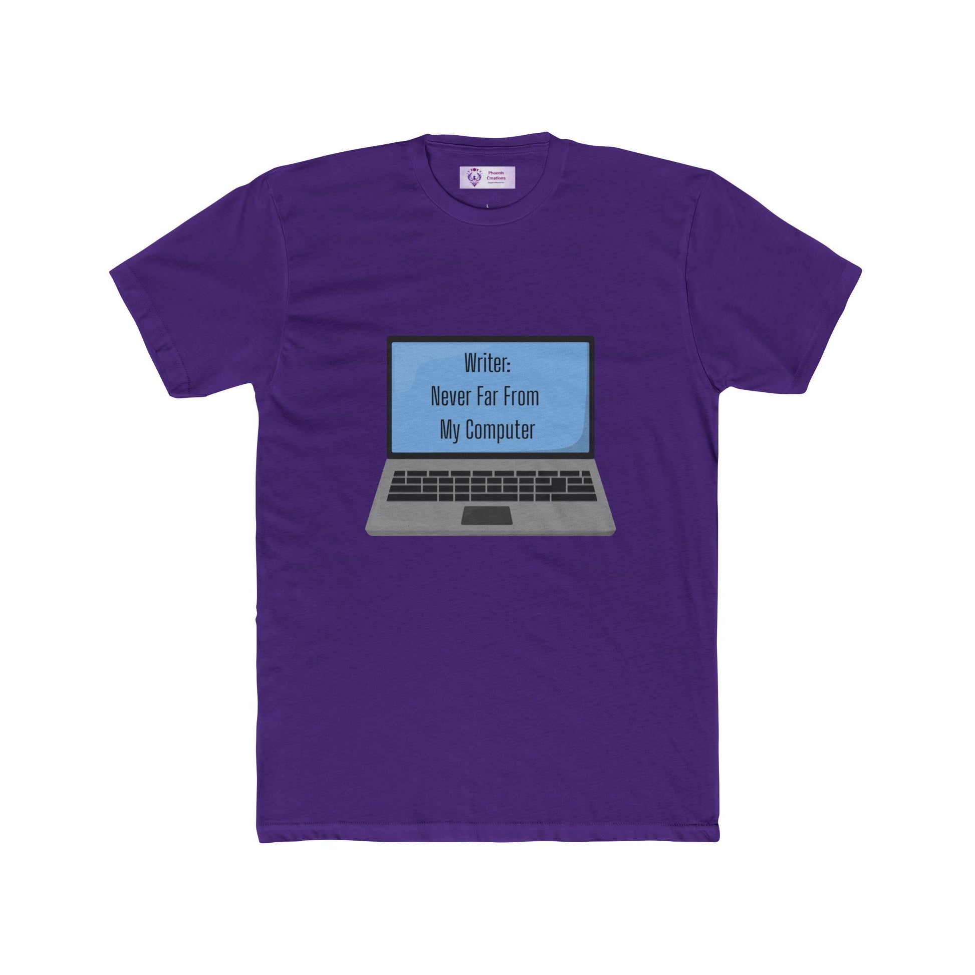 Writer Quote Unisex Cotton Crew Tee, Creative Gift, Literary Humor Shirt, Personalized Writer's Apparel, Comfortable Everyday Tee
