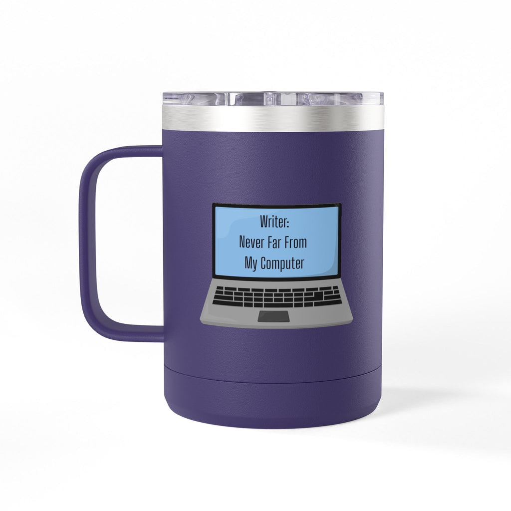 Writer's Coffee Mug Tumbler, 15oz - Perfect Gift for Writers, Creative Professionals, Work From Home, and Gifts for Authors