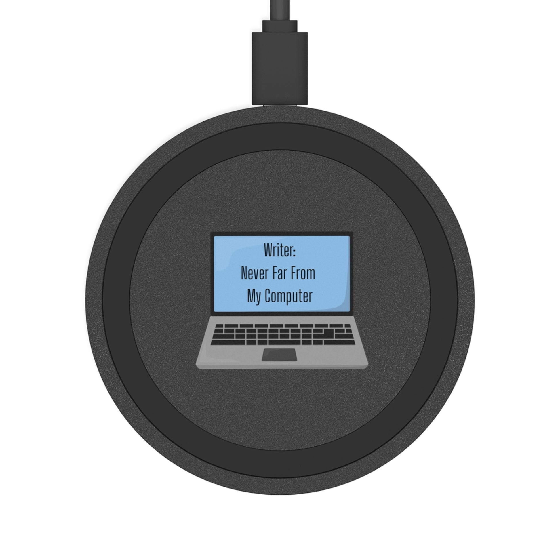 Wireless Charging Pad for Writers, Desk Organizer Decor, Tech Gift, Office Essentials, Laptop Lover Accessory