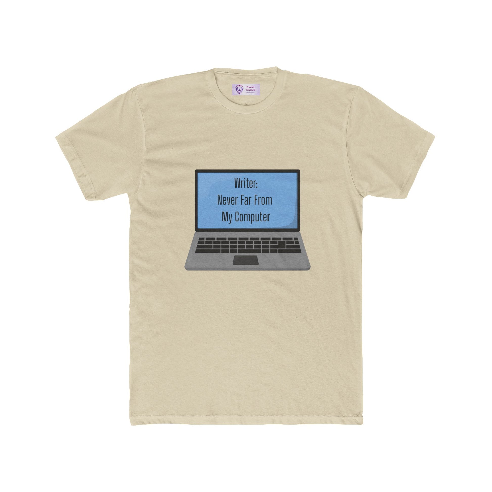 Writer Quote Unisex Cotton Crew Tee, Creative Gift, Literary Humor Shirt, Personalized Writer's Apparel, Comfortable Everyday Tee