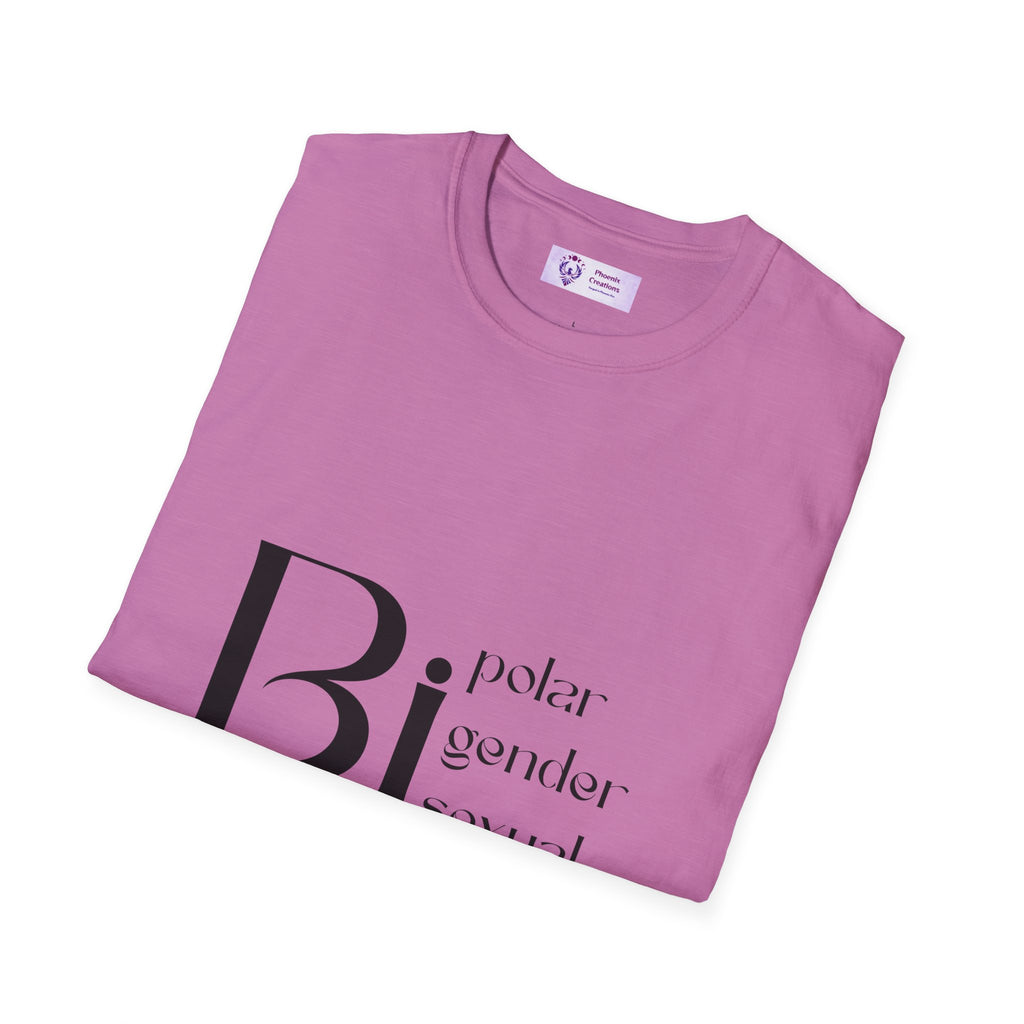 Bi Pride Unisex T-Shirt | Gender Neutral Apparel, LGBTQ+ Support, Everyday Wear, Pride Month, Gift Idea