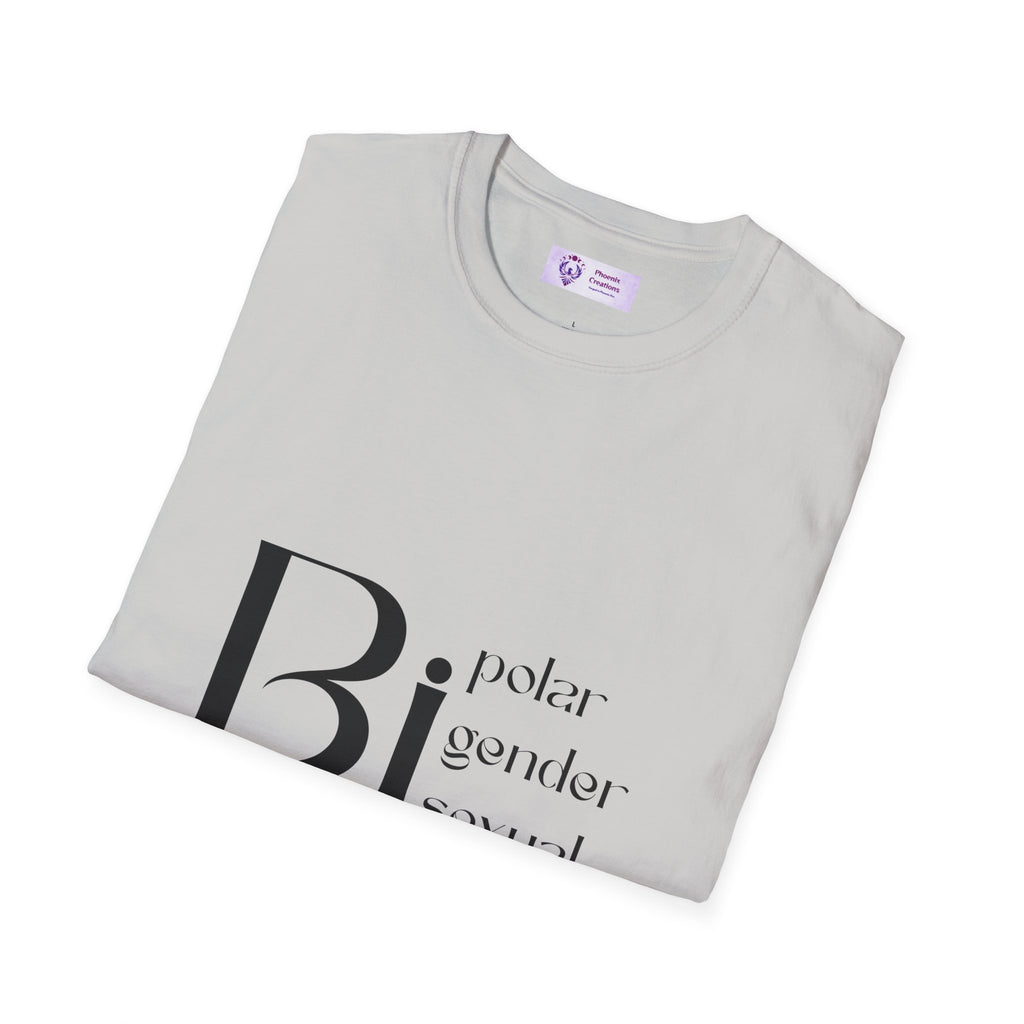 Bi Pride Unisex T-Shirt | Gender Neutral Apparel, LGBTQ+ Support, Everyday Wear, Pride Month, Gift Idea