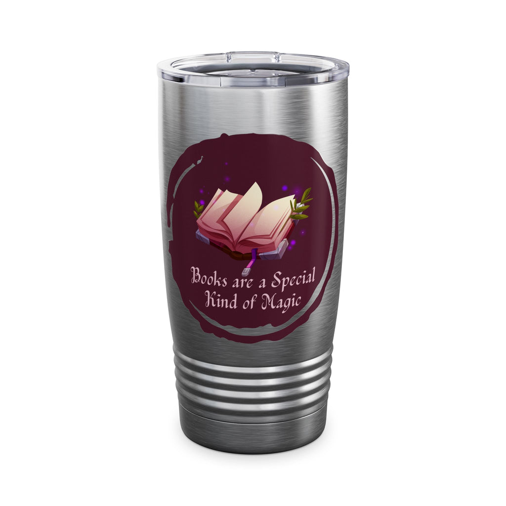 Books Are Magic Tumbler, 20oz Travel Mug, Gift for Book Lovers, Literary Gift, Drinkware for Readers, Personalized Coffee Tumbler