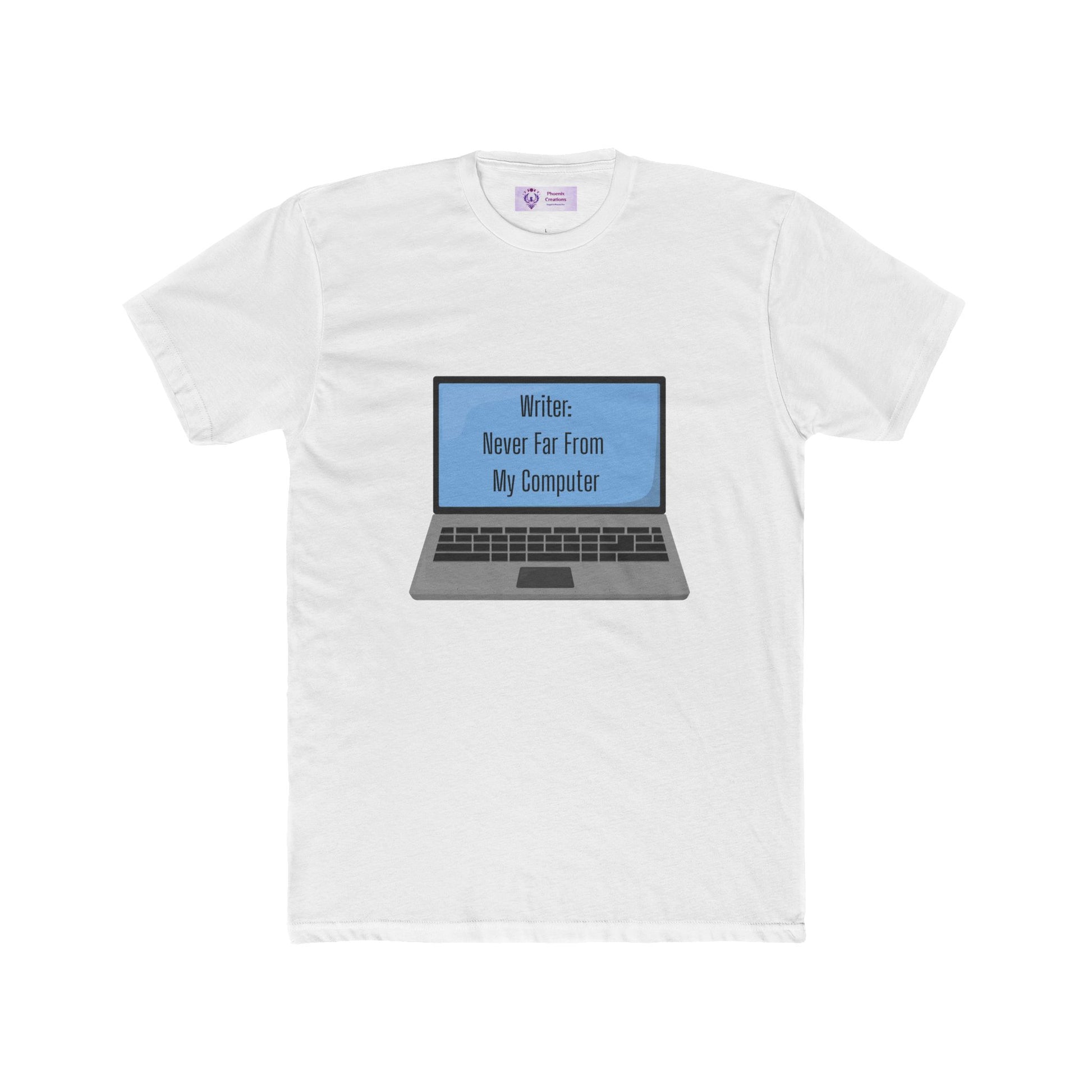 Writer Quote Unisex Cotton Crew Tee, Creative Gift, Literary Humor Shirt, Personalized Writer's Apparel, Comfortable Everyday Tee