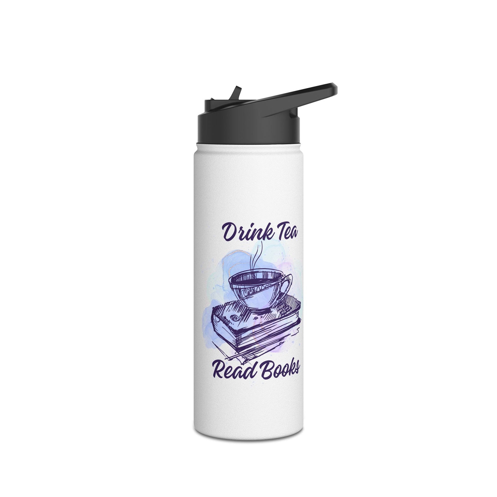 Literary Coffee and Tea Water Bottle - Perfect for Book Lovers, Gift for Readers, Travel Mug, Stainless Steel, Hydration on the Go