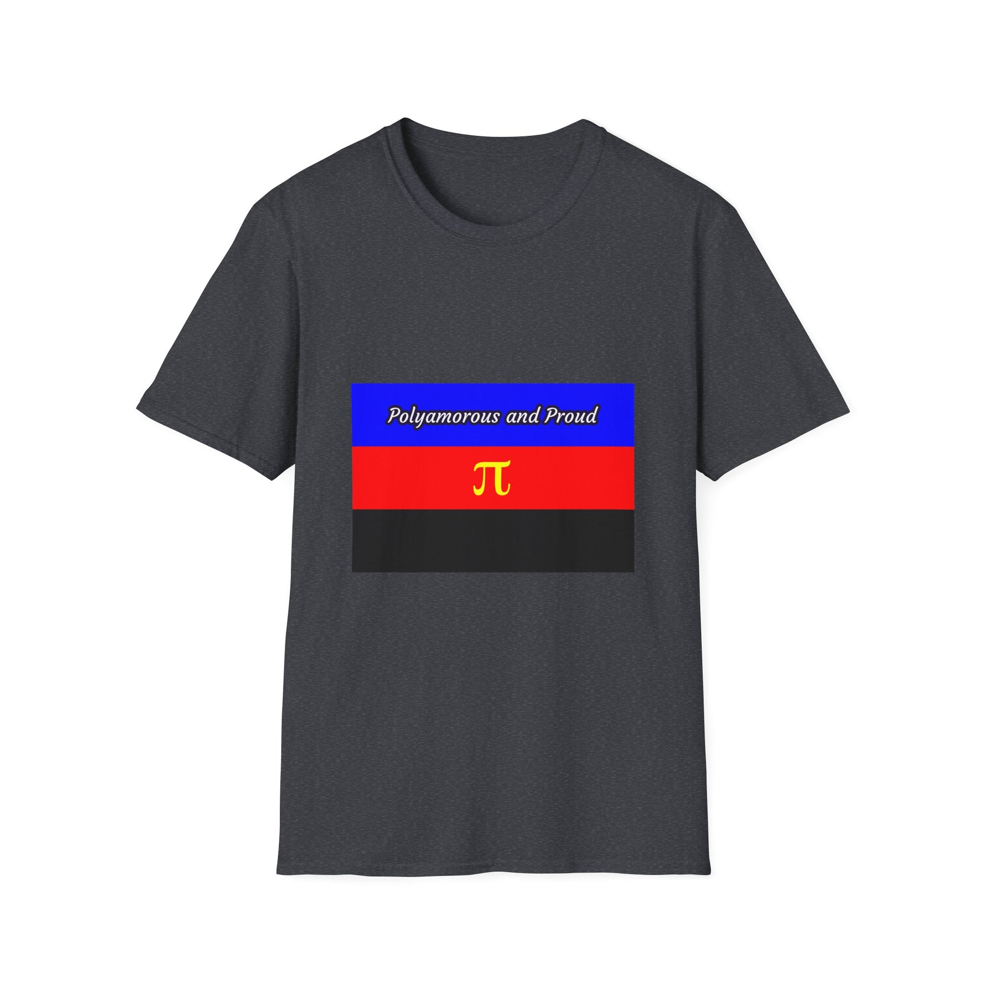 Polyamorous Pride T-Shirt, Unisex Tee for LGBTQ+, Casual Wear, Friendship Gift, Pride Month Apparel, Festival Shirt