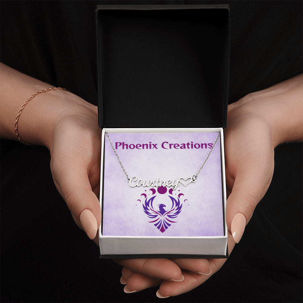 Custom Name with Heart Necklace