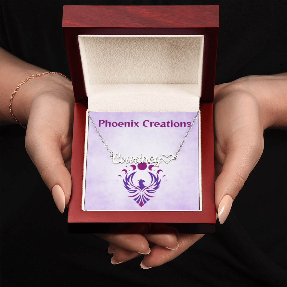 Custom Name with Heart Necklace