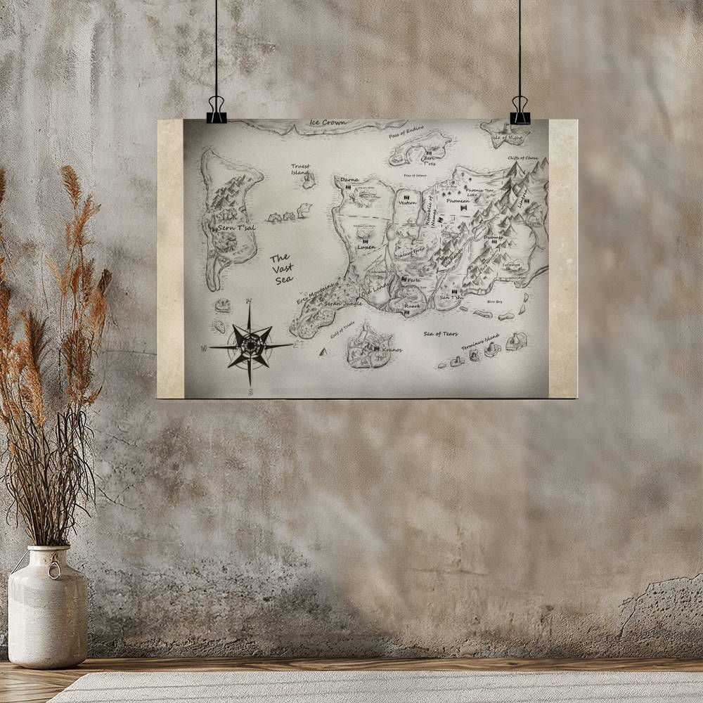 Avern Map Poster